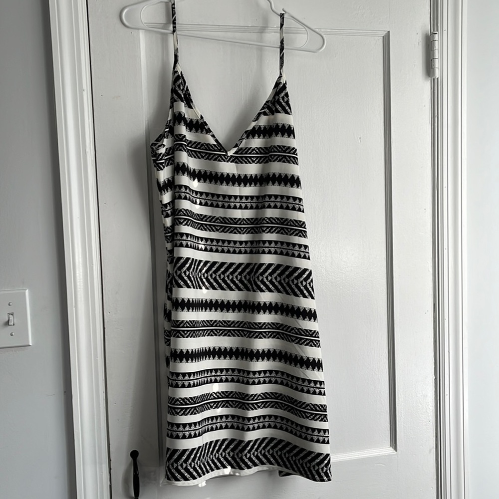 Black and white dress